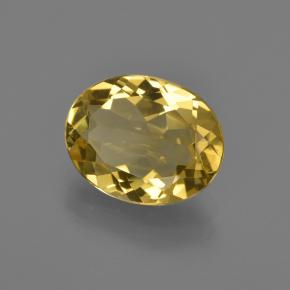 2.83 ct Yellow Golden Beryl Stone, Natural Golden Beryl in Oval Facet Shape for Sale