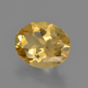 3.06 ct Gold Golden Beryl Stone, Natural Golden Beryl in Oval Facet Shape for Sale