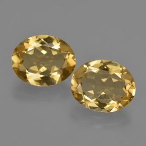 6.29 ct Gold Golden Beryl Gemstone, Golden Beryl Gem in Oval Facet Shape for Sale.