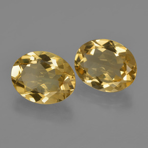 6.29 ct Gold Golden Beryl Stone, Natural Golden Beryl in Oval Facet Shape for Sale