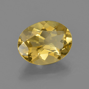 2.88 ct Yellow Golden Beryl Stone, Natural Golden Beryl in Oval Facet Shape for Sale