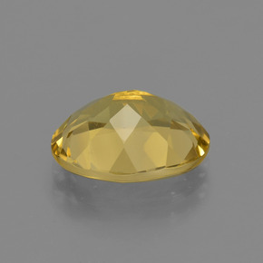 Golden Beryl Gemstone in 11.2 x 8.6 mm Size for Sale, Golden Beryl Stone in Yellow Golden Color