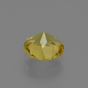 Golden Beryl Gemstone in 6 mm (calibrated) Size for Sale, Golden Beryl Stone in Yellow Golden Color