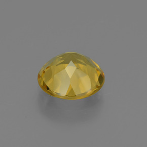 Golden Beryl Gemstone in 7.7 mm Size for Sale, Golden Beryl Stone in Yellow Golden Color