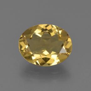 2.04 ct Golden Golden Beryl Gemstone, Golden Beryl Gem in Oval Facet Shape for Sale.