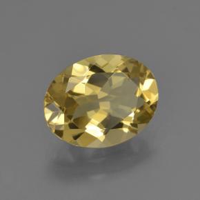 2.05 ct Golden Golden Beryl Stone, Natural Golden Beryl in Oval Facet Shape for Sale