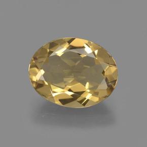 2.02 ct Golden Golden Beryl Gemstone, Golden Beryl Gem in Oval Facet Shape for Sale.