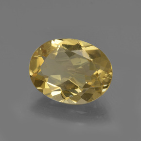 2.00 ct Golden Golden Beryl Stone, Natural Golden Beryl in Oval Facet Shape for Sale