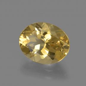 2.36 ct Golden Golden Beryl Stone, Natural Golden Beryl in Oval Facet Shape for Sale