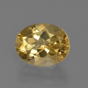 2.66 ct Yellow Golden Beryl Stone, Natural Golden Beryl in Oval Facet Shape for Sale