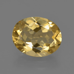 2.29 ct Yellow Golden Beryl Gemstone, Golden Beryl Gem in Oval Facet Shape for Sale.