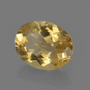 2.29 ct Yellow Golden Beryl Stone, Natural Golden Beryl in Oval Facet Shape for Sale