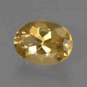 2.27 ct Golden Golden Beryl Stone, Natural Golden Beryl in Oval Facet Shape for Sale