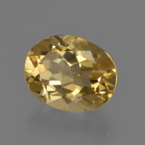 2.50 ct Gold Golden Beryl Stone, Natural Golden Beryl in Oval Facet Shape for Sale