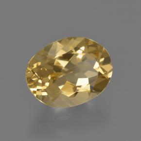 2.19 ct Golden Golden Beryl Stone, Natural Golden Beryl in Oval Facet Shape for Sale