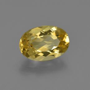 1.80 ct Golden Golden Beryl Stone, Natural Golden Beryl in Oval Facet Shape for Sale
