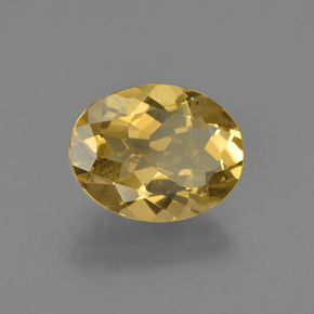 1.91 ct Yellow Golden Beryl Stone, Natural Golden Beryl in Oval Facet Shape for Sale