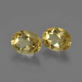 3.67 ctw Yellow Golden Beryl Stones, Natural Golden Beryl in Oval Facet Shape for Sale