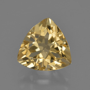 2.02 ct Gold Golden Beryl Gemstone, Golden Beryl Gem in Trillion Facet Shape for Sale.