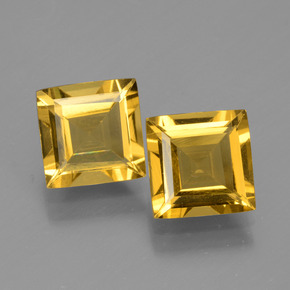 2.72 ct Gold Golden Beryl Gemstone, Golden Beryl Gem in Square Facet Shape for Sale.