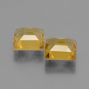 Golden Beryl Gemstone in 7 x 7 mm (calibrated) Size for Sale, Golden Beryl Stone in Yellow Golden Color
