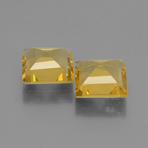 Golden Beryl Gemstone in 7 x 7 mm (calibrated) Size for Sale, Golden Beryl Stone in Yellow Golden Color