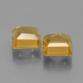 Golden Beryl Gemstone in 7 x 7 mm (calibrated) Size for Sale, Golden Beryl Stone in Yellow Golden Color