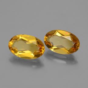 4.11 ctw Orange Golden Beryl Stones, Natural Golden Beryl in Oval Facet Shape for Sale