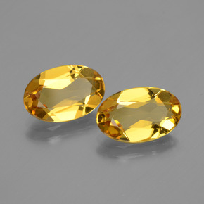 3.72 ct Gold Golden Beryl Stone, Natural Golden Beryl in Oval Facet Shape for Sale