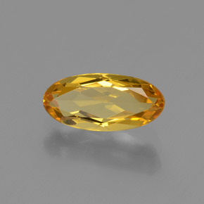 1.30 ct Gold Golden Beryl Stone, Natural Golden Beryl in Oval Facet Shape for Sale