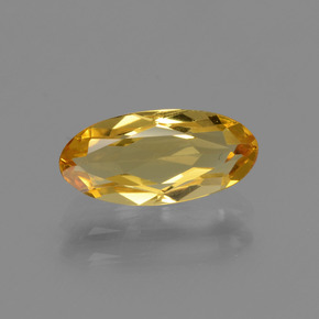 1.25 ct Gold Golden Beryl Gemstone, Golden Beryl Gem in Oval Facet Shape for Sale.