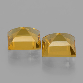 Golden Beryl Gemstones in 7 x 7 mm (calibrated) Size for Sale, Golden Beryl Stones in Yellow Golden Color