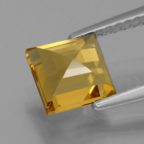 Golden Beryl Gemstone in 6.2 x 6.1 mm Size for Sale, Golden Beryl Stone in Yellow Golden Color