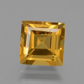 1.64 ct Gold Golden Beryl Gemstone, Golden Beryl Gem in Square Facet Shape for Sale.