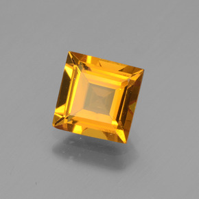 1.41 ct Gold Golden Beryl Stone, Natural Golden Beryl in Square Facet Shape for Sale