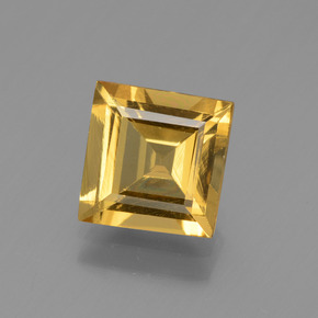 1.89 ct Yellow Golden Beryl Gemstone, Golden Beryl Gem in Square Facet Shape for Sale.