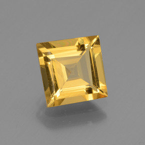 1.89 ct Yellow Golden Beryl Stone, Natural Golden Beryl in Square Facet Shape for Sale