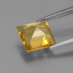 Golden Beryl Gemstone in 7.9 x 7.8 mm Size for Sale, Golden Beryl Stone in Yellow Golden Color