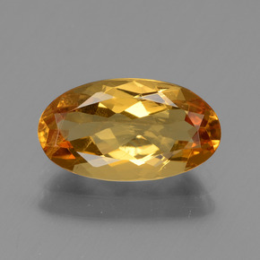 1.74 ct Yellow Golden Beryl Gemstone, Golden Beryl Gem in Oval Facet Shape for Sale.