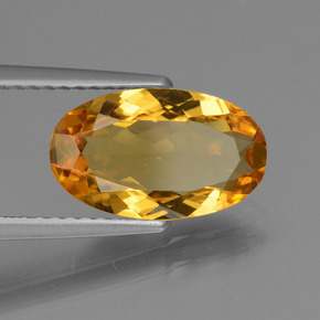 1.94 ct Yellow Golden Beryl Stone, Natural Golden Beryl in Oval Facet Shape for Sale