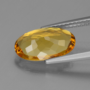 Golden Beryl Gemstone in 12.2 x 7.3 mm Size for Sale, Golden Beryl Stone in Yellow Golden Color