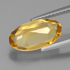Golden Beryl Gemstone in 12.3 x 6.8 mm Size for Sale, Golden Beryl Stone in Yellow Golden Color
