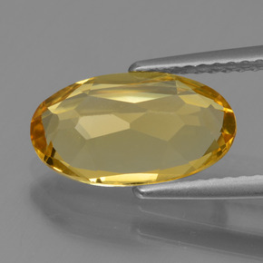 Golden Beryl Gemstone in 12.3 x 7.1 mm Size for Sale, Golden Beryl Stone in Golden Color