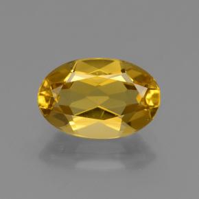 2.23 ct Yellow Golden Beryl Gemstone, Golden Beryl Gem in Oval Facet Shape for Sale.