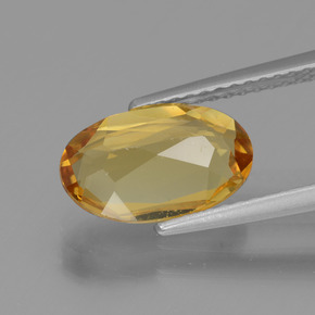 Golden Beryl Gemstone in 11.1 x 7 mm Size for Sale, Golden Beryl Stone in Yellow Golden Color