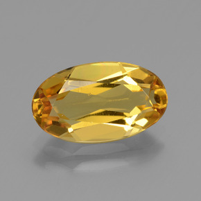 2.29 ct Golden Golden Beryl Gemstone, Golden Beryl Gem in Oval Facet Shape for Sale.