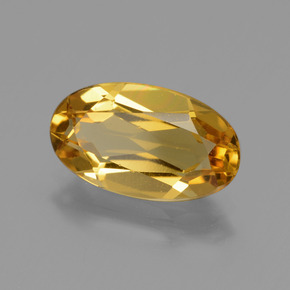2.29 ct Golden Golden Beryl Stone, Natural Golden Beryl in Oval Facet Shape for Sale
