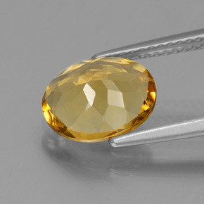 Golden Beryl Gemstone in 10 x 8 mm (calibrated) Size for Sale, Golden Beryl Stone in Yellow Golden Color
