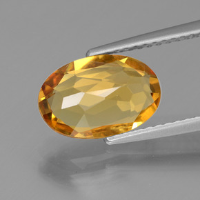 Golden Beryl Gemstone in 11.1 x 7.4 mm Size for Sale, Golden Beryl Stone in Yellow Golden Color
