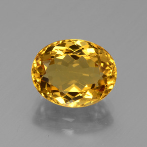 2.73 ct Gold Golden Beryl Gemstone, Golden Beryl Gem in Oval Facet Shape for Sale.